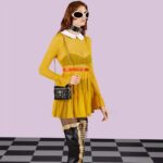 Gucci Women GG Matelassé Top Handle Mini Bag Black Leather Double G - immagine 11