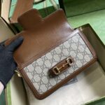 Gucci Women Horsebit 1955 Mini Bag Beige Ebony GG Supreme Canvas - Bild 4