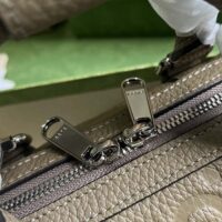 Gucci Women Jumbo GG Mini Duffle Bag Dark Green Leather Double G Zip Closure (3)