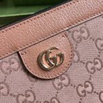Gucci Women Ophidia GG Small Shoulder Bag Pink Canvas Double G - Image 8