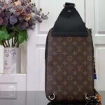 Louis Vuitton LV Unisex Avenue Slingbag NM Brown Monogram Macassar Coated Canvas - Image 3