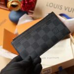 Louis Vuitton LV Unisex Coin Card Holder Damier Graphite Coated Canvas Cowhide Leather – Image 5