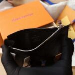 Louis Vuitton LV Unisex Coin Card Holder Damier Graphite Coated Canvas Cowhide Leather – Image 9