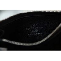 Louis Vuitton LV Unisex Coin Card Holder Taiga Cowhide Leather 4 Card Slots (5)