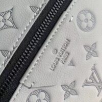 Louis Vuitton LV Unisex Discovery Backpack Anthracite Gray Calf Leather Cowhide Double Zip (4)