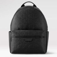 Louis Vuitton LV Unisex Discovery Backpack Black Calf Leather Cowhide Double Zip (4)