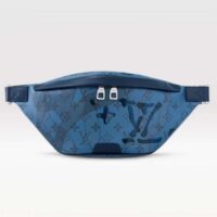 Louis Vuitton LV Unisex Discovery Bumbag Abyss Blue Monogram Aquagarden Coated Canvas (2)