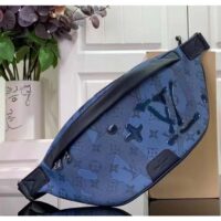 Louis Vuitton LV Unisex Discovery Bumbag Abyss Blue Monogram Aquagarden Coated Canvas (2)