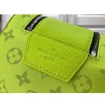 Louis Vuitton LV Unisex Dopp Kit Neon Yellow Monogram Coated Canvas Taiga Cowhide Leather - Image 9