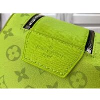 Louis Vuitton LV Unisex Dopp Kit Neon Yellow Monogram Coated Canvas Taiga Cowhide Leather (12)