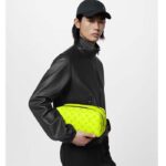 Louis Vuitton LV Unisex Dopp Kit Neon Yellow Monogram Coated Canvas Taiga Cowhide Leather - Image 11