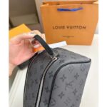 Louis Vuitton LV Unisex Dopp Kit Toilet Pouch Monogram Eclipse Coated Canvas - Image 9