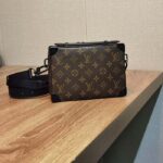 Louis Vuitton LV Unisex Handle Soft Trunk Monogram Macassar Coated Canvas Cowhide Leather - Bild 3