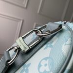 Louis Vuitton LV Unisex Keepall Bandoulière 25 Crystal Blue Monogram Aquagarden Coated Canvas - immagine 8