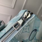 Louis Vuitton LV Unisex Keepall Bandoulière 25 Crystal Blue Monogram Aquagarden Coated Canvas - immagine 9