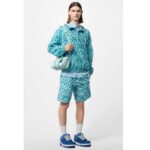 Louis Vuitton LV Unisex Keepall Bandoulière 25 Crystal Blue Monogram Aquagarden Coated Canvas - immagine 11