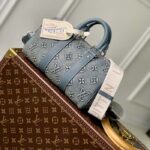 Louis Vuitton LV Unisex Keepall Bandoulière 25 Monogram Washed Denim Canvas Cowhide Leather - Image 2