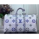 Louis Vuitton LV Unisex Keepall Bandoulière 45 Monogram Coated Canvas Textile Lining - Image 2