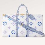 Louis Vuitton LV Unisex Keepall Bandoulière 45 Monogram Coated Canvas Textile Lining