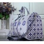 Louis Vuitton LV Unisex Keepall Bandoulière 45 Monogram Coated Canvas Textile Lining - Image 8