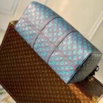 Louis Vuitton LV Unisex Keepall Bandoulière 50 Navy River Blue Calf Leather Cowhide – Bild 5