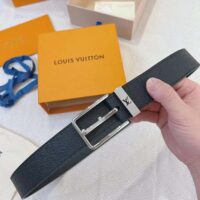 Louis Vuitton LV Unisex LV Pont Neuf 35mm Belt Taiga Calf Leather (2)