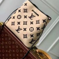 Louis Vuitton LV Unisex Néonoé MM Black Lotus Cotton Cowhide Leather (10)