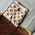 Louis Vuitton LV Unisex Néonoé MM Black Lotus Cotton Cowhide Leather – Bild 2