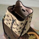 Louis Vuitton LV Unisex Néonoé MM Black Lotus Cotton Cowhide Leather – Bild 5