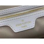 Louis Vuitton LV Unisex Neverfull MM Beige Lotus Cotton Cowhide Leather - Image 10