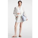 Louis Vuitton LV Unisex Neverfull MM Blue Monogram Coated Canvas Textile Lining - Bild 11