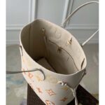 Louis Vuitton LV Unisex Neverfull MM Neutral Gradient Monogram Empreinte Embossed Cowhide Leather - Image 6