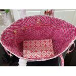 Louis Vuitton LV Unisex Neverfull MM Pink Monogram Coated Canvas Textile Lining - Image 8