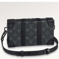 Louis Vuitton LV Unisex Soft Trunk Wearable Wallet Black Monogram Eclipse Coated Canvas (2)