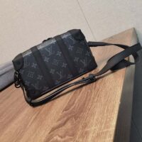 Louis Vuitton LV Unisex Soft Trunk Wearable Wallet Black Monogram Eclipse Coated Canvas (2)