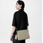 Louis Vuitton LV Unisex Takeoff Messenger Sage Cowhide Leather Textile Lining - Imagen 13