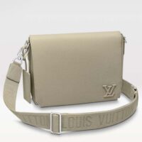 Louis Vuitton LV Unisex Takeoff Messenger Sage Cowhide Leather Textile Lining (7)