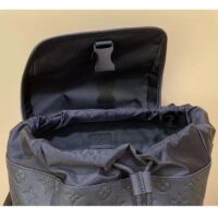 Louis Vuitton LV Unisex Trekking Backpack Monogram Shadow Calf Leather Textile Cowhide (10)