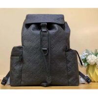 Louis Vuitton LV Unisex Trekking Backpack Monogram Shadow Calf Leather Textile Cowhide (10)