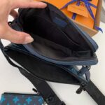 Louis Vuitton LV Unisex Trio Messenger Navy River Blue Calf Leather Textile Lining - Bild 8