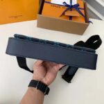 Louis Vuitton LV Unisex Trio Messenger Navy River Blue Calf Leather Textile Lining - Bild 9