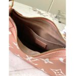 Louis Vuitton LV Women Bagatelle Mini Hobo Handbag Pink Embossed Grained Cowhide Leather – Image 7
