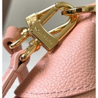 Louis Vuitton LV Women Bagatelle Mini Hobo Handbag Pink Embossed Grained Cowhide Leather (1)