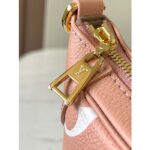 Louis Vuitton LV Women Bagatelle Mini Hobo Handbag Pink Embossed Grained Cowhide Leather – Image 9