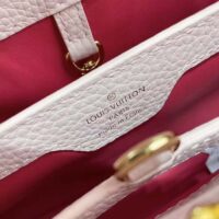 Louis Vuitton LV Women Capucines BB Handbag Magenta Jasmine Pink Taurillon Cowhide Leather (2)