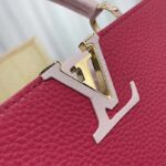 Louis Vuitton LV Women Capucines BB Handbag Magenta Jasmine Pink Taurillon Cowhide Leather - Image 7