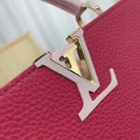 Louis Vuitton LV Women Capucines BB Handbag Magenta Jasmine Pink Taurillon Cowhide Leather (2)