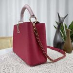 Louis Vuitton LV Women Capucines BB Handbag Magenta Jasmine Pink Taurillon Cowhide Leather - Image 4