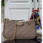 Louis Vuitton LV Women Easy Pouch On Strap Beige Embossed Monogram Empreinte Cowhide Leather - Image 2
