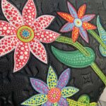 Louis Vuitton LV Women LV x YK OnTheGo MM Black Embossed Grained Monogram Cowhide Leather Flower - Imagen 7